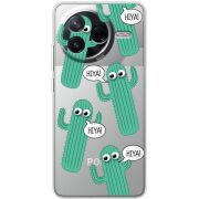 Прозорий чохол BoxFace Poco F7 Pro с 3D-глазками HIYA