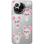 Прозорий чохол BoxFace Poco F7 Pro с 3D-глазками Mouse