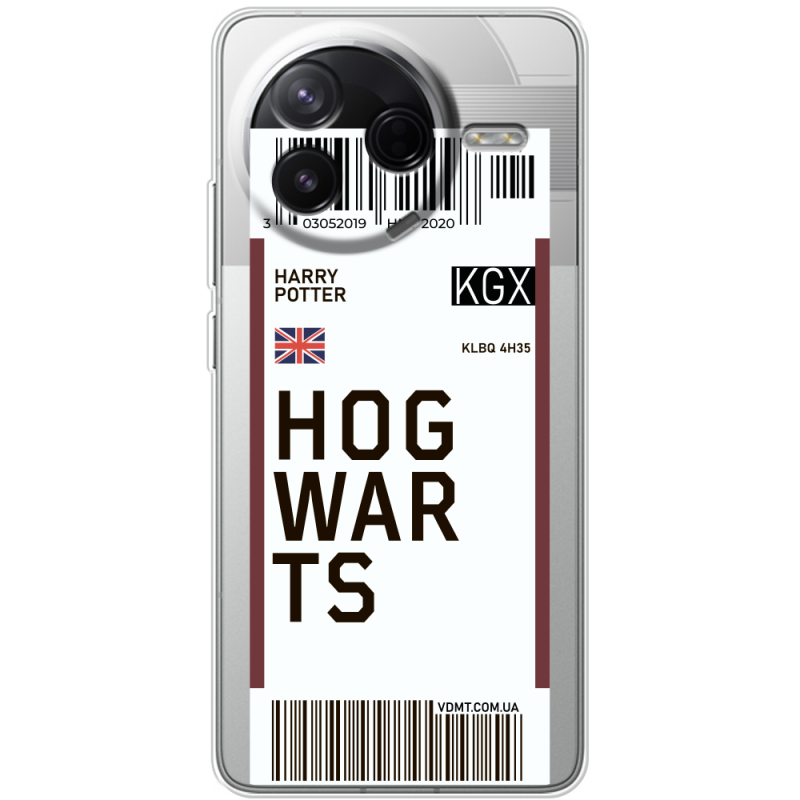 Прозорий чохол BoxFace Poco F7 Pro Ticket Hogwarts