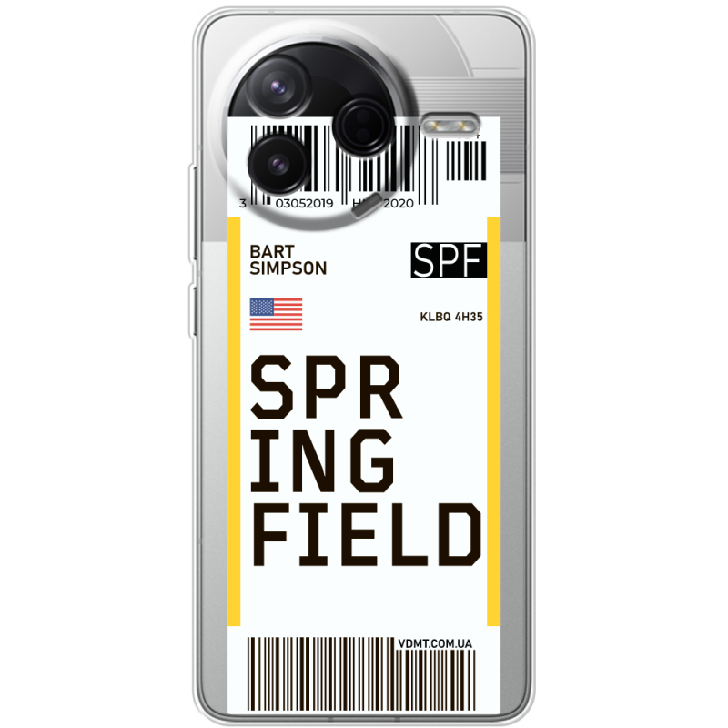 Прозорий чохол BoxFace Poco F7 Pro Ticket Springfield