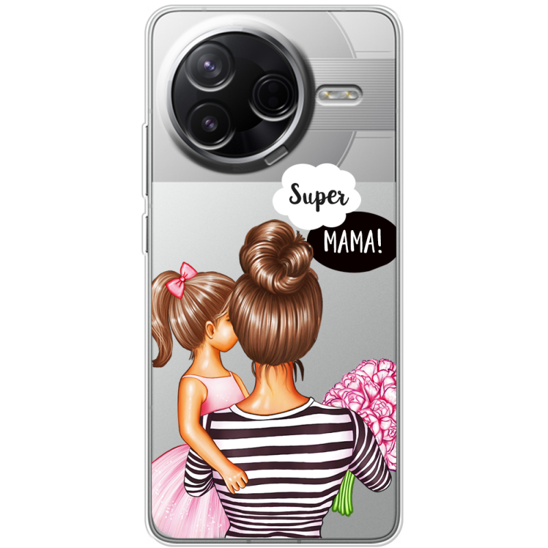 Прозорий чохол BoxFace Poco F7 Pro Super Mama and Daughter