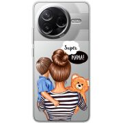 Прозорий чохол BoxFace Poco F7 Pro Super Mama and Son
