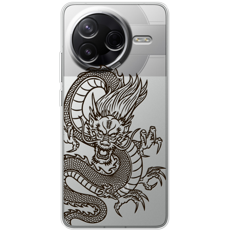 Прозорий чохол BoxFace Poco F7 Pro Chinese Dragon
