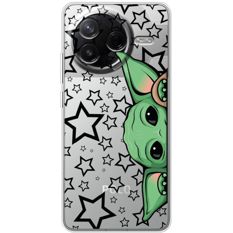 Прозорий чохол BoxFace Poco F7 Pro Baby Yoda