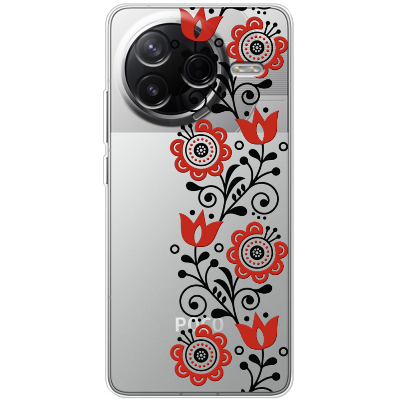 Прозорий чохол BoxFace Poco F7 Pro Ethno Ornament