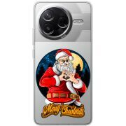 Прозорий чохол BoxFace Poco F7 Pro Cool Santa