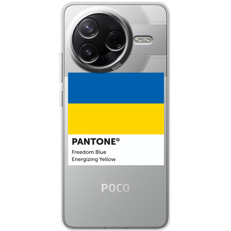 Прозорий чохол BoxFace Poco F7 Pro Pantone вільний синій