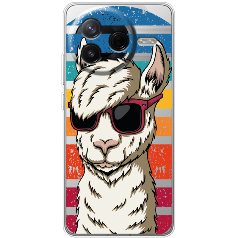 Прозорий чохол BoxFace Poco F7 Pro Стильна Лама