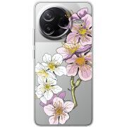 Прозорий чохол BoxFace Poco F7 Pro Cherry Blossom