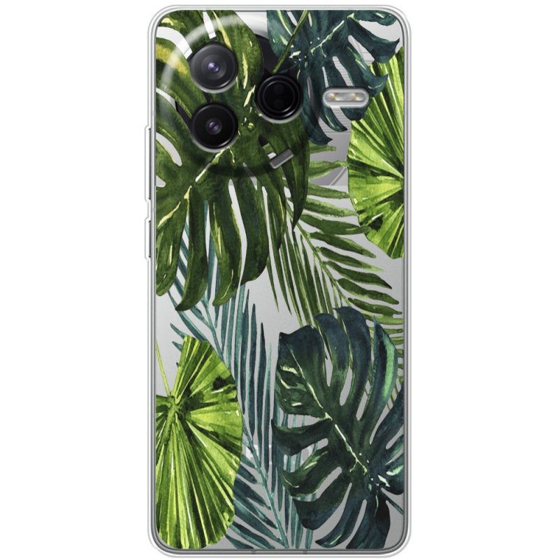 Прозорий чохол BoxFace Poco F7 Pro Palm Tree