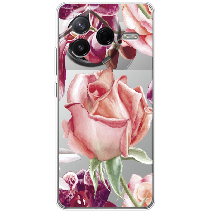 Прозорий чохол BoxFace Poco F7 Pro Rose