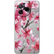 Прозорий чохол BoxFace Poco F7 Pro Pink Magnolia