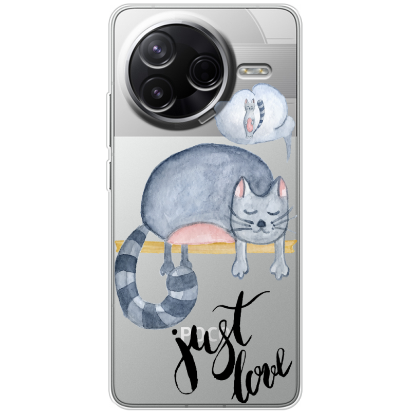 Прозорий чохол BoxFace Poco F7 Pro Just Love