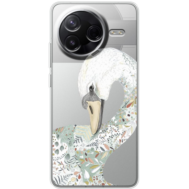 Прозорий чохол BoxFace Poco F7 Pro Swan