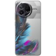 Прозорий чохол BoxFace Poco F7 Pro Feathers