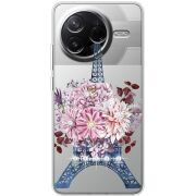 Чохол зі стразами Poco F7 Pro Eiffel Tower