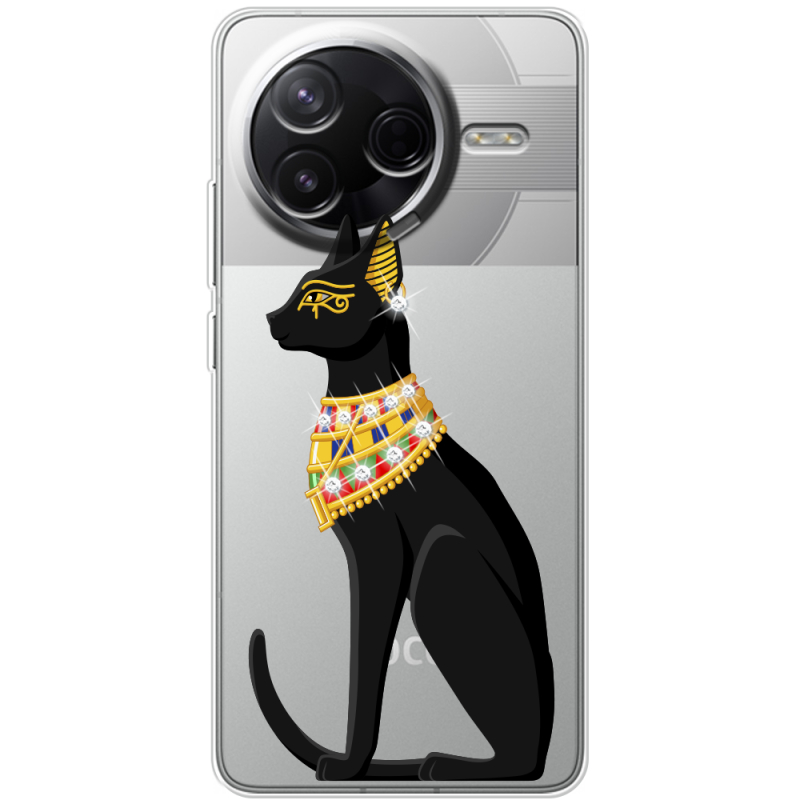 Чохол зі стразами Poco F7 Pro Egipet Cat