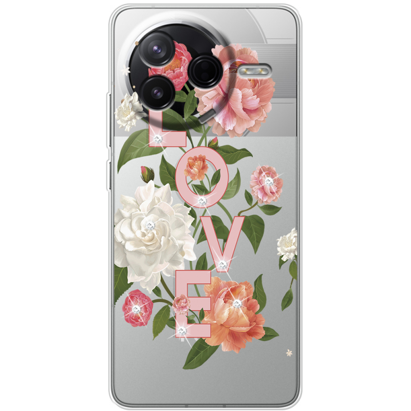 Чохол зі стразами Poco F7 Pro Love