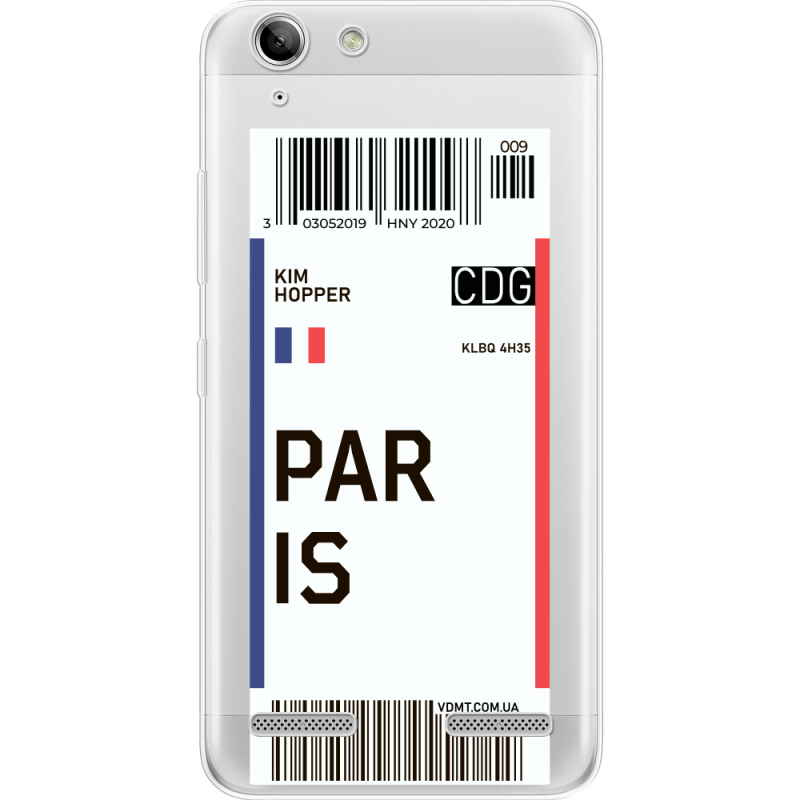 Прозрачный чехол Uprint Lenovo A6020 K5 /K5 Plus Ticket Paris