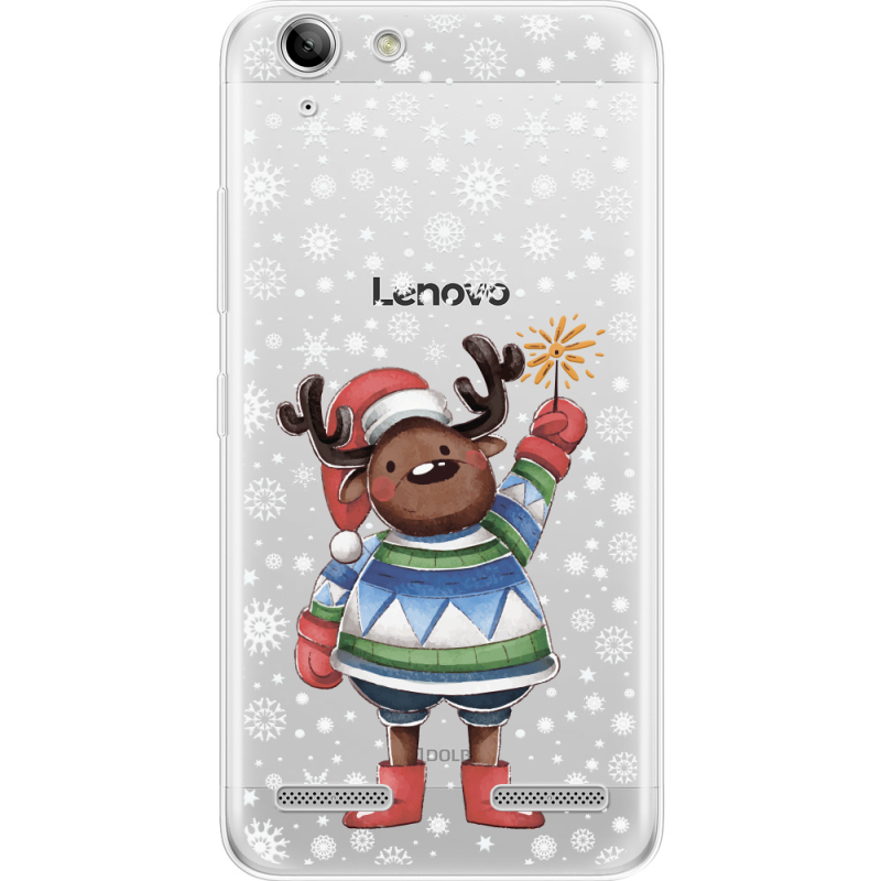 Прозрачный чехол Uprint Lenovo A6020 K5 /K5 Plus Christmas Deer with Snow