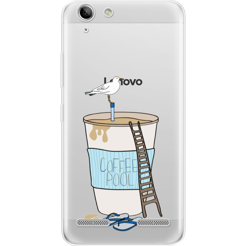 Прозрачный чехол Uprint Lenovo A6020 K5 /K5 Plus Segull in Cofee Pool