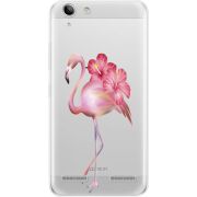 Прозрачный чехол Uprint Lenovo A6020 K5 /K5 Plus Floral Flamingo