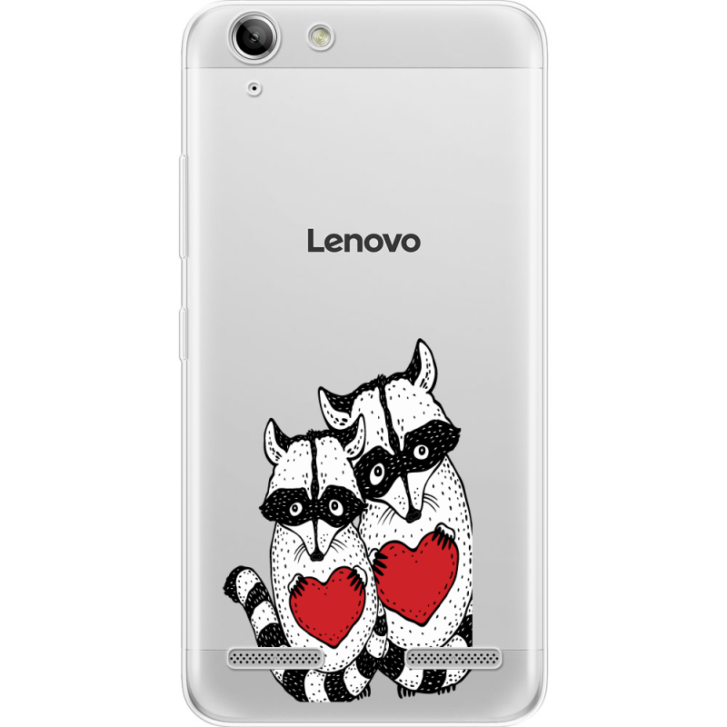 Прозрачный чехол Uprint Lenovo A6020 K5 /K5 Plus Raccoons in love