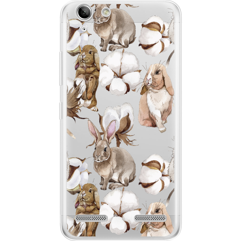 Прозрачный чехол Uprint Lenovo A6020 K5 /K5 Plus Cotton and Rabbits