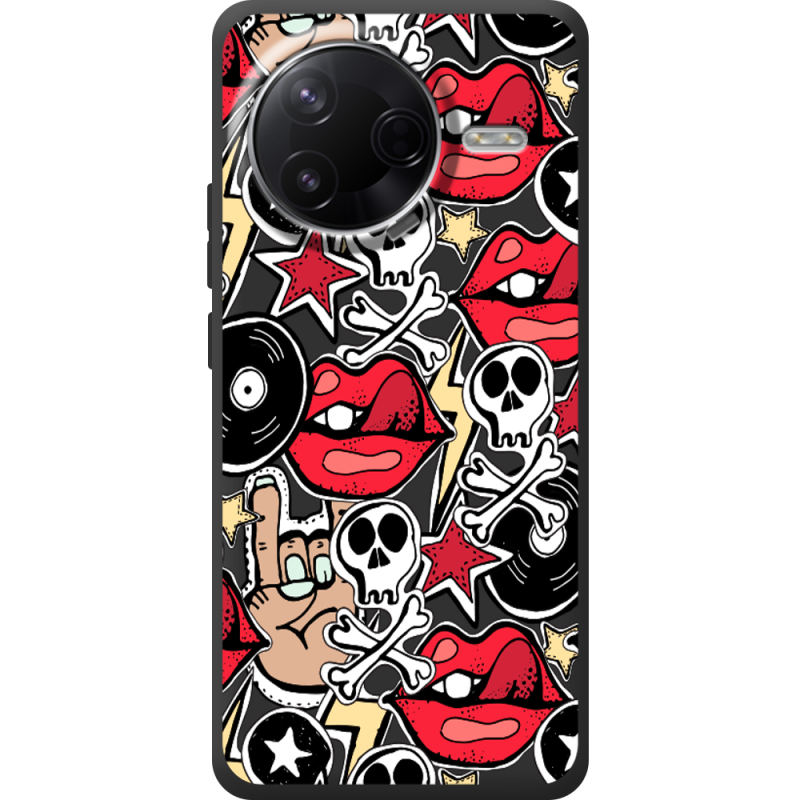 Чорний чохол BoxFace Poco F7 Pro Rock Graffiti