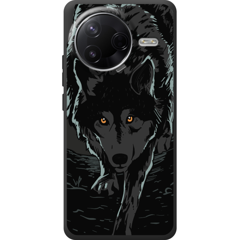 Чорний чохол BoxFace Poco F7 Pro Wolf