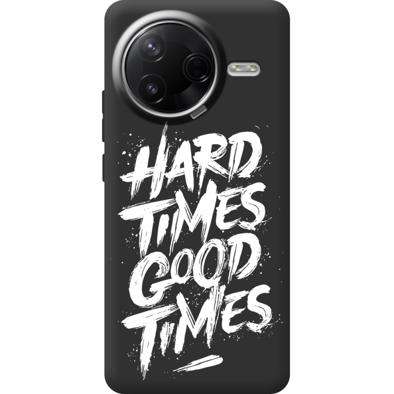 Чорний чохол BoxFace Poco F7 Pro Hard Times Good Times