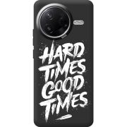 Чорний чохол BoxFace Poco F7 Pro Hard Times Good Times