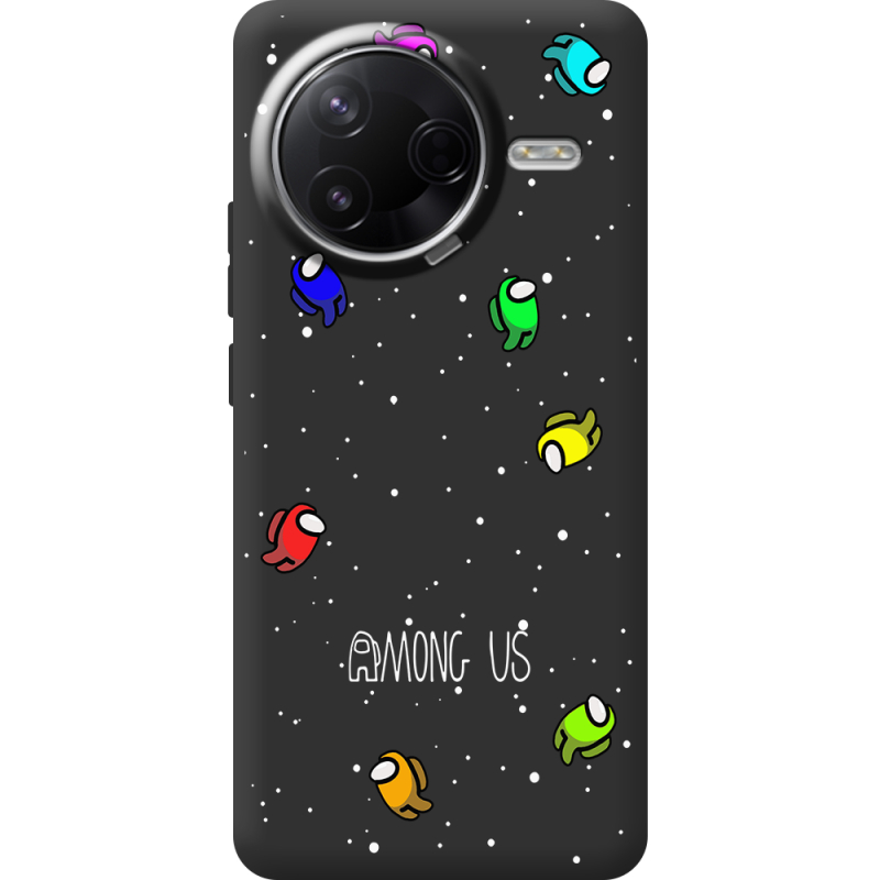 Чорний чохол BoxFace Poco F7 Pro Among Us Invisible