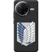 Чорний чохол BoxFace Poco F7 Pro Атака Титанов Крылья Свободы