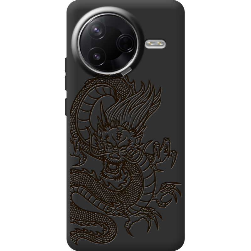 Чорний чохол BoxFace Poco F7 Pro Chinese Dragon