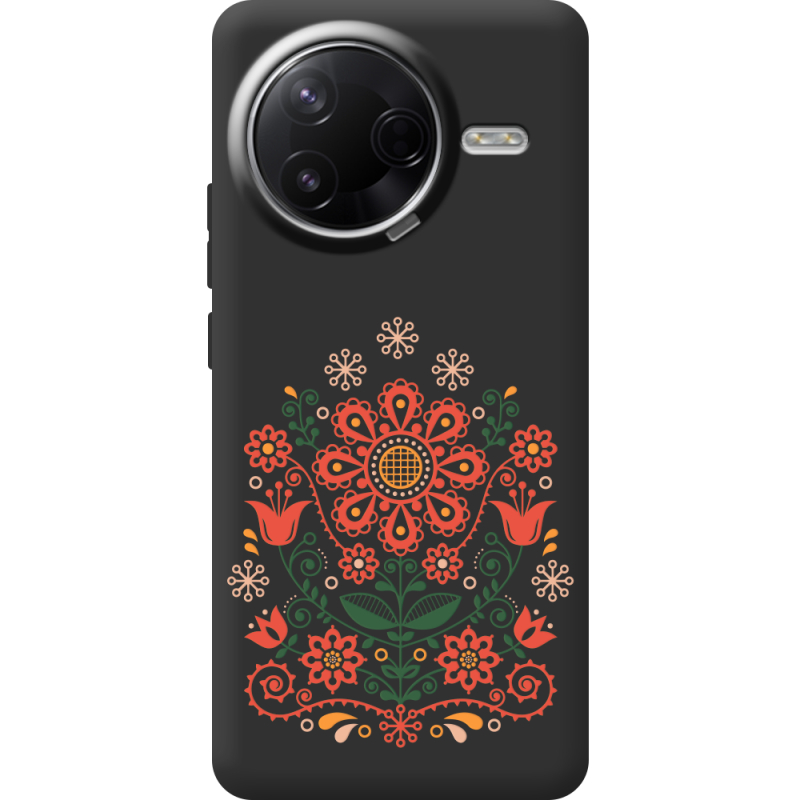 Чорний чохол BoxFace Poco F7 Pro Ukrainian Ornament