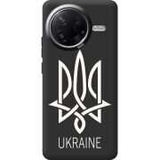 Чорний чохол BoxFace Poco F7 Pro Тризуб монограмма ukraine
