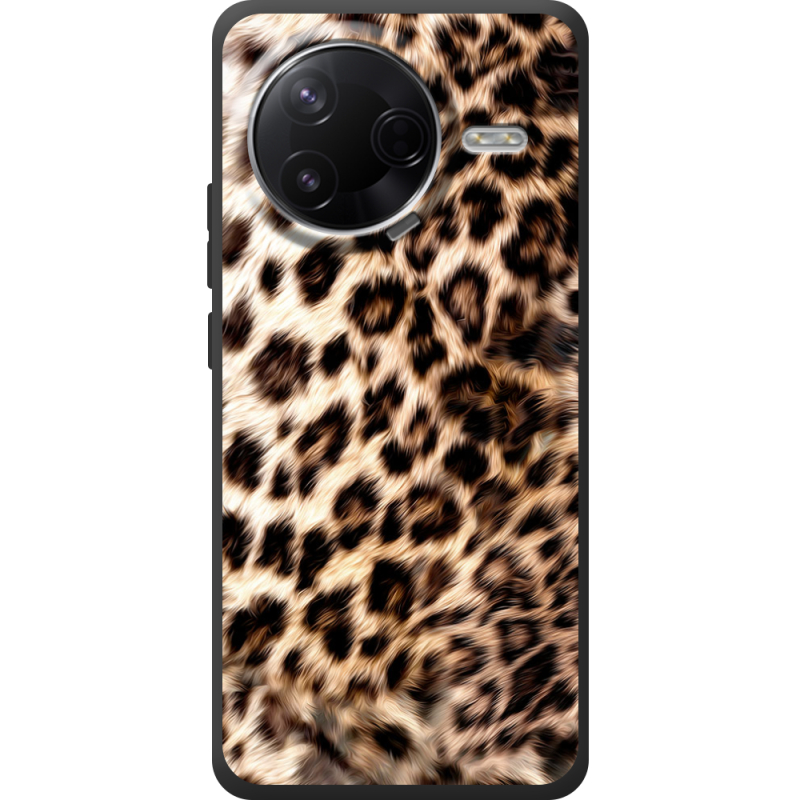Чорний чохол BoxFace Poco F7 Pro Леопардовий