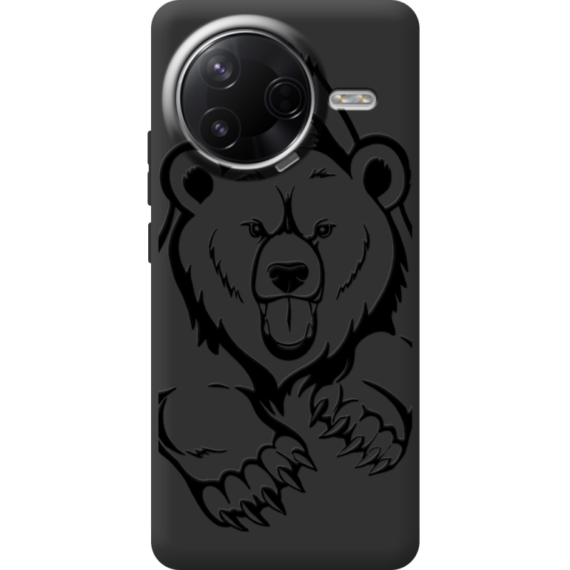 Чорний чохол BoxFace Poco F7 Pro Grizzly Bear