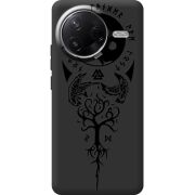 Чорний чохол BoxFace Poco F7 Pro Hugin and Munin