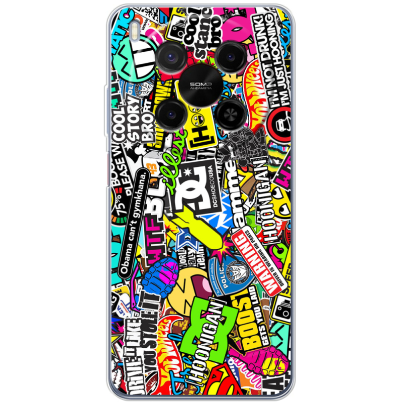 Чохол BoxFace Nubia V70 Max Multicolored Inscriptions