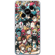 Чохол BoxFace Nubia V70 Max Anime Stickers