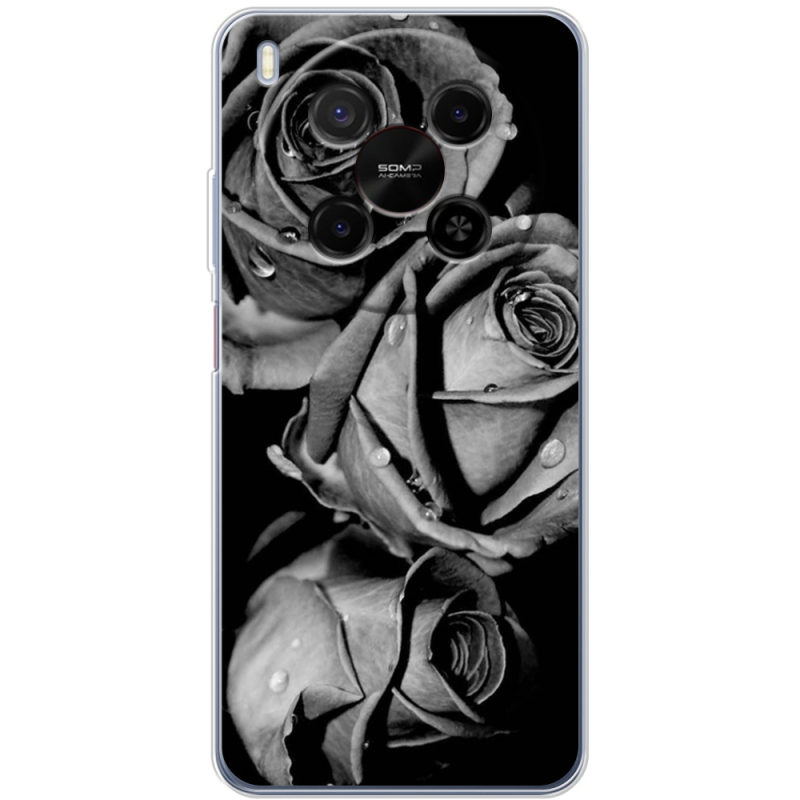 Чохол BoxFace Nubia V70 Max Black and White Roses