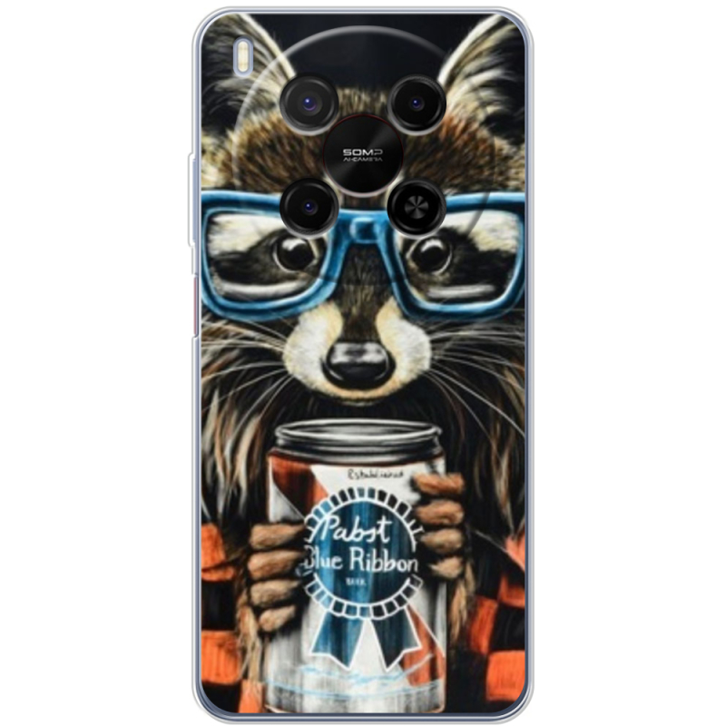 Чохол BoxFace Nubia V70 Max Енот с банкой