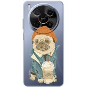 Прозорий чохол BoxFace Nubia V70 Max Dog Coffeeman