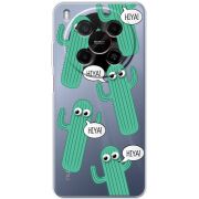 Прозорий чохол BoxFace Nubia V70 Max с 3D-глазками HIYA