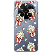Прозорий чохол BoxFace Nubia V70 Max с 3D-глазками Popcorn