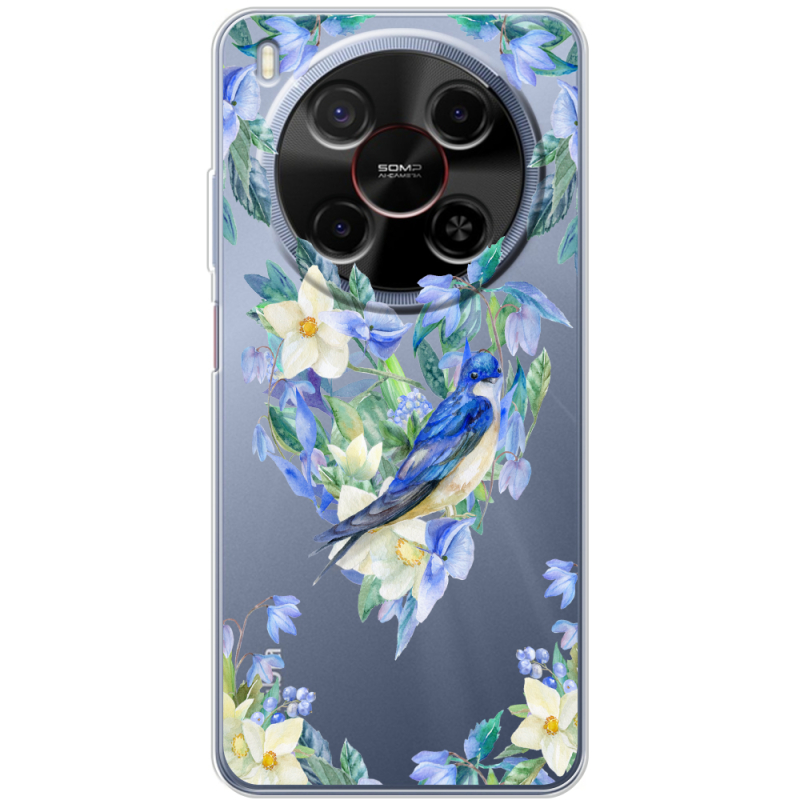 Прозорий чохол BoxFace Nubia V70 Max Spring Bird