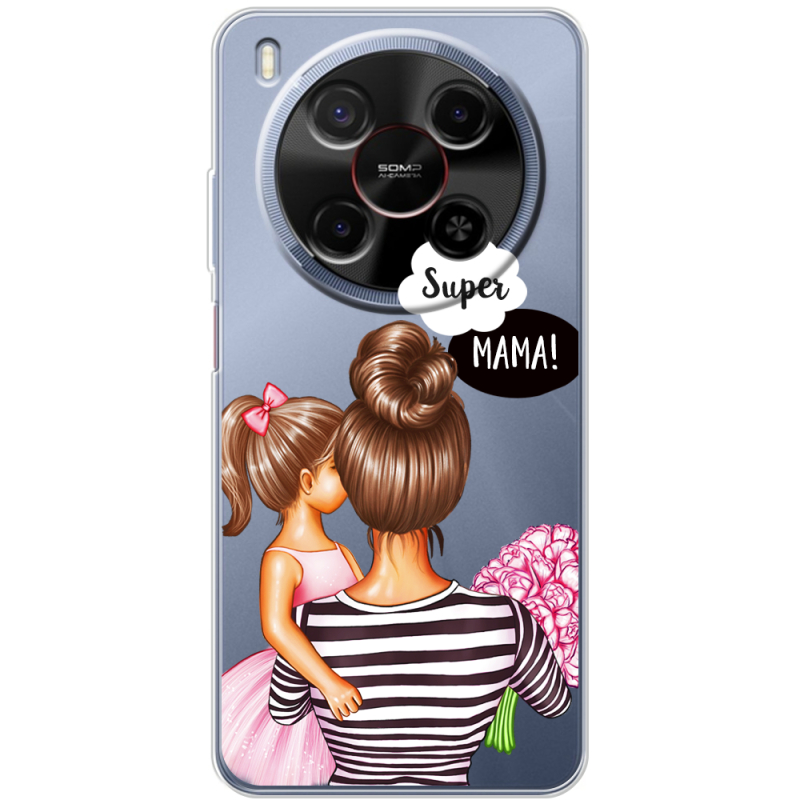 Прозорий чохол BoxFace Nubia V70 Max Super Mama and Daughter