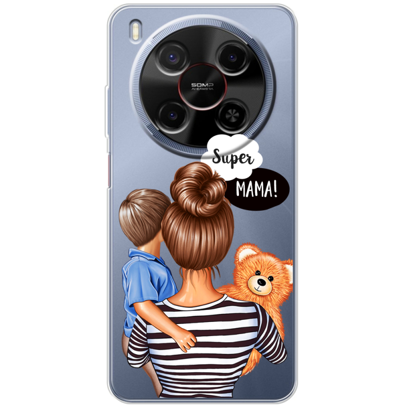 Прозорий чохол BoxFace Nubia V70 Max Super Mama and Son